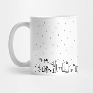 A rainy day in Barcelona Mug